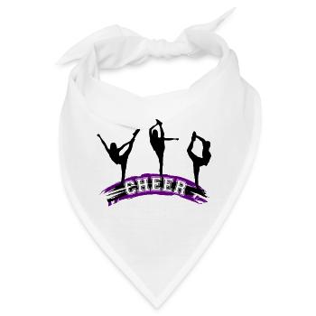 Cheerleading, Cheer - Bandana - Weiß - Vorne