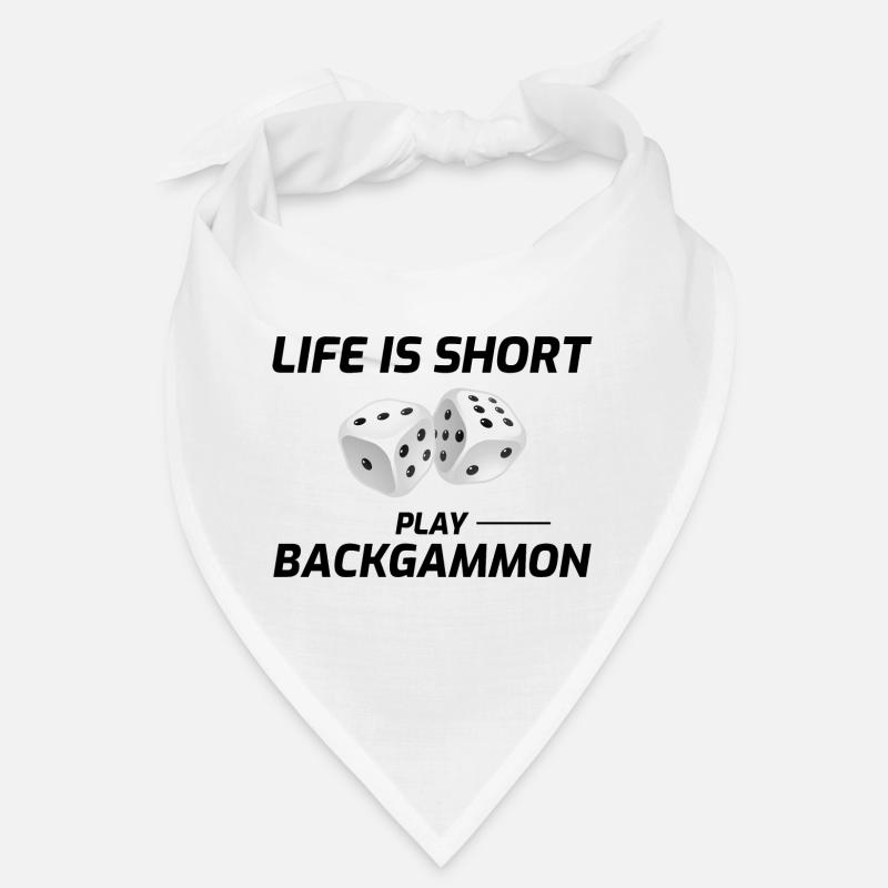 Backgammon Player Board Game Funny Sayings Gift Bandana