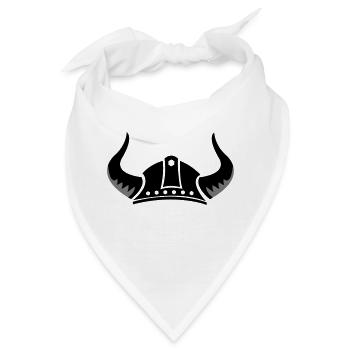 wikinger helm - Bandana - Weiß - Vorne