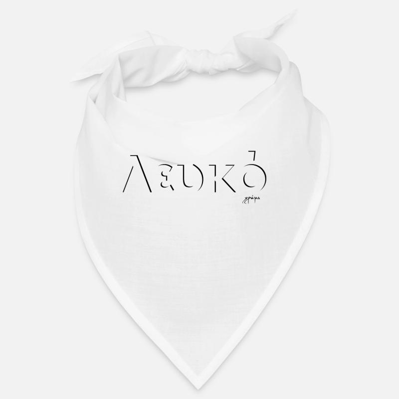 Weiß - Λευκό - White / Griechenland Bandana