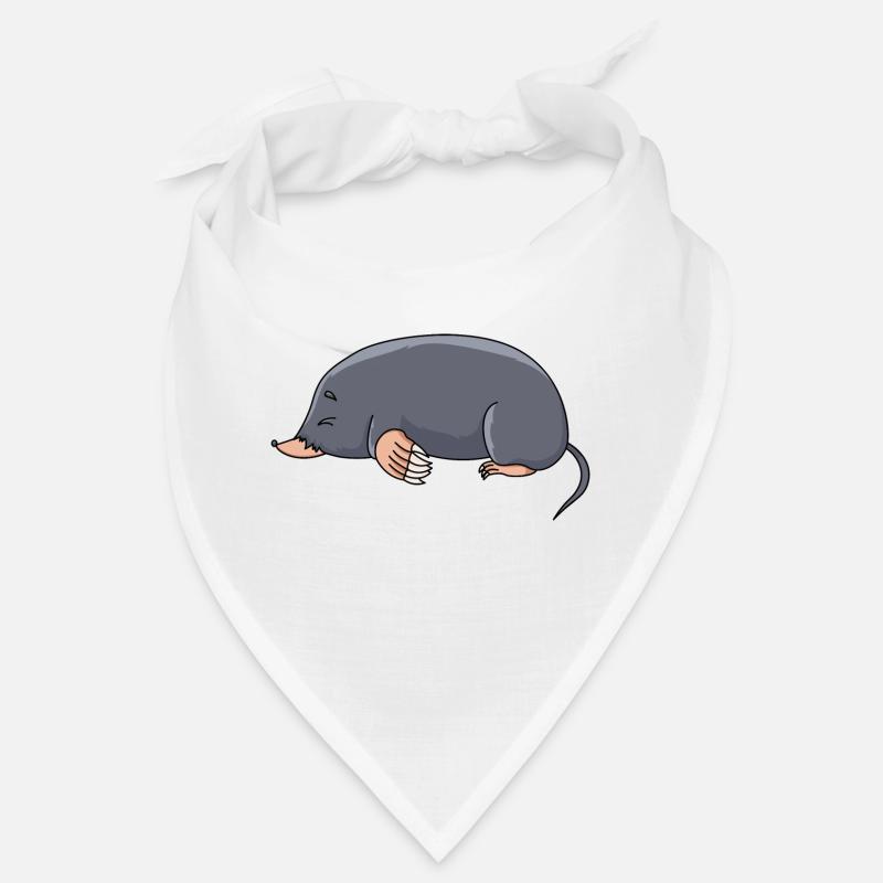Taupe - Bandana - blanc