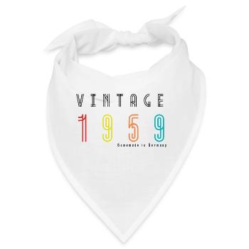 1959 Geburtstag Made in Germany Vintage, retro. - Bandana - Weiß - Vorne
