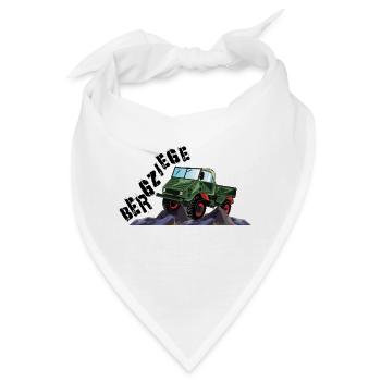 Bergziege - Unimog - Offroad - Oldtimer - Bandana - Weiß - Vorne