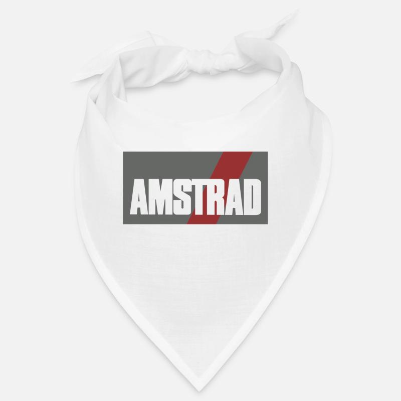 Logo Amstrad Classique – Style Vintage 01 - Bandana - blanc