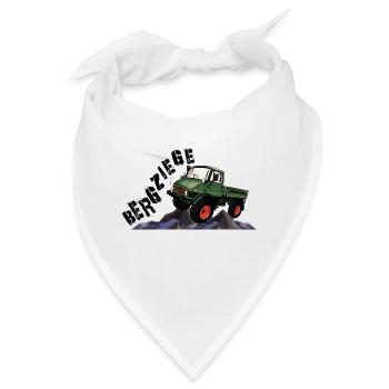 Bergziege - Unimog - Offroad - Oldtimer - Bandana - Weiß - Vorne