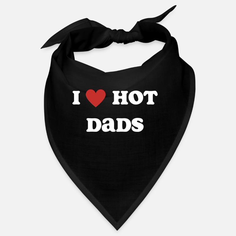 I Love Hot Dads Bandana