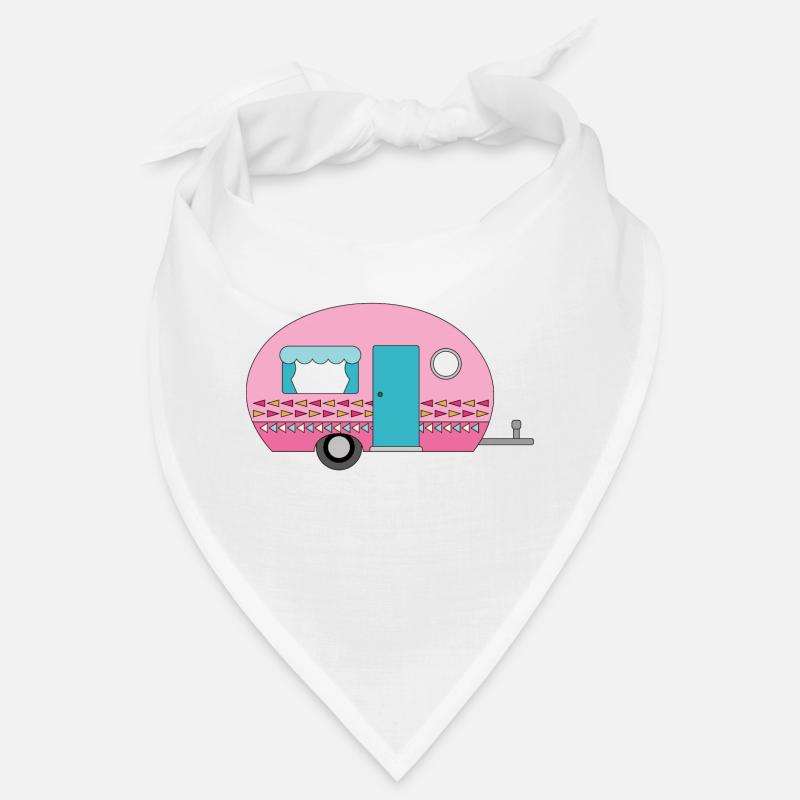 Caravane Camping Drôle - Bandana - blanc