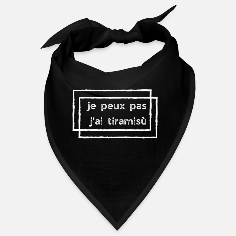 je peux pas j'ai tiramisu (rectangles) Bandana