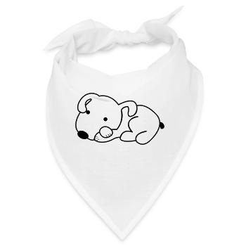 dog - Bandana - Weiß - Vorne