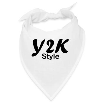 Y2k style 2000er Jahre - Bandana - Weiß - Vorne