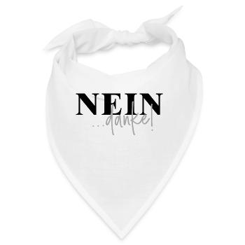 Nein danke - Bandana - Weiß - Vorne