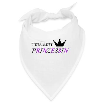TEILZEIT PRINZESSIN - Bandana - Weiß - Vorne