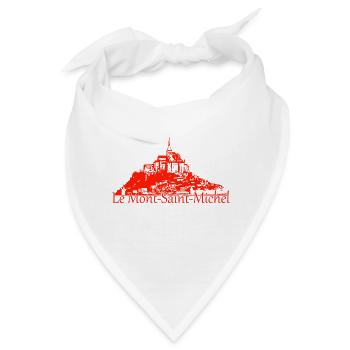 Le Mont Saint Michel - Bandana - Weiß - Vorne
