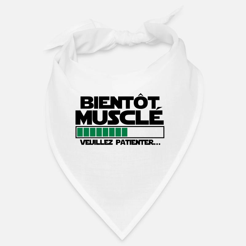 bientôt musclé - Bandana - blanc