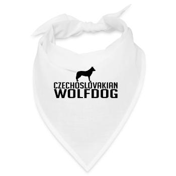CZECHOSLOVAKIAN WOLFDOG Hunderasse - Bandana - Weiß - Vorne