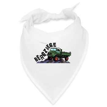 Bergziege - Unimog - Offroad - Oldtimer - Bandana - Weiß - Vorne