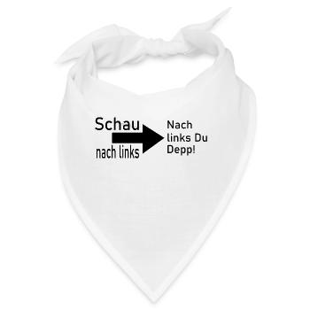 Fun Spaß Lustige - Bandana - Weiß - Vorne