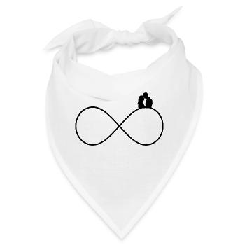 Couple Unendlich / Forever - Bandana - Weiß - Vorne