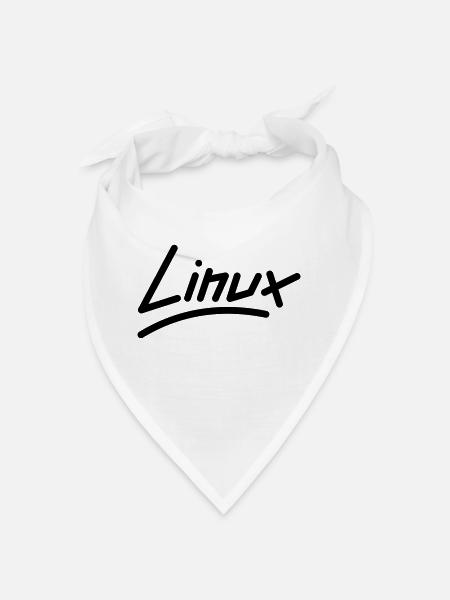 Linux - Vecteur - Bandana - blanc