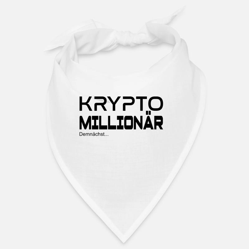 Krypto Millionär - demnächst - Bandana - Weiß