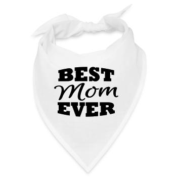 Best mom ever - Bandana - Weiß - Vorne