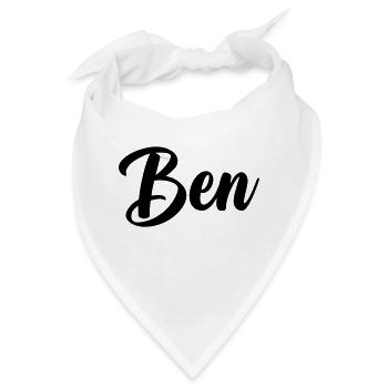 Ben - Bandana - Weiß - Vorne