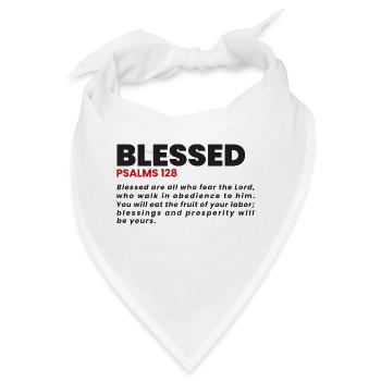 GESEGNETE PSALMEN 128 - Bandana - Weiß - Vorne