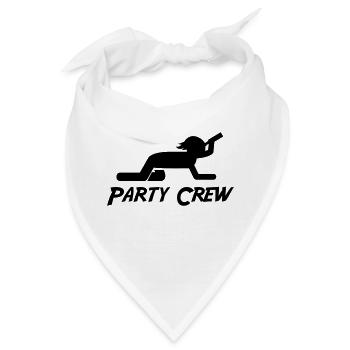 Party Crew - Bandana - Weiß - Vorne