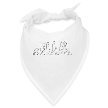 Fitness Muskel Sportler Bodybuilder Krafttraining - Bandana - Weiß - Vorne