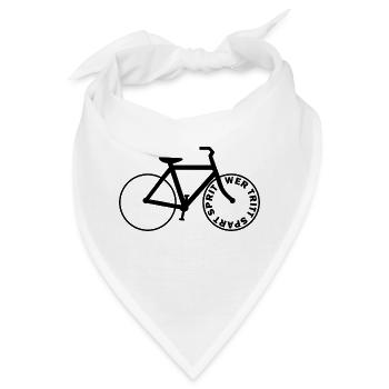 Fahrrad Umwelt - Bandana - Weiß - Vorne
