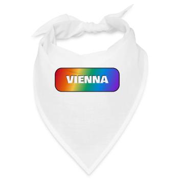 VIENNA PRIDE REGENBOGEN - Bandana - Weiß - Vorne