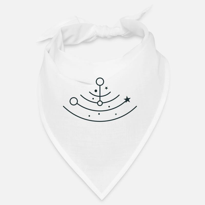Étoiles et lunes BOHO en demi-cercle Bandana