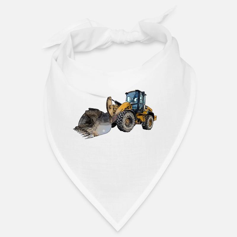 Großer Radlader einer Baustelle Bandana