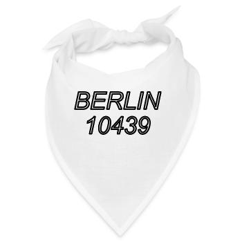 BERLIN 10439 / PRENZLAUERBERG - Bandana - Weiß - Vorne