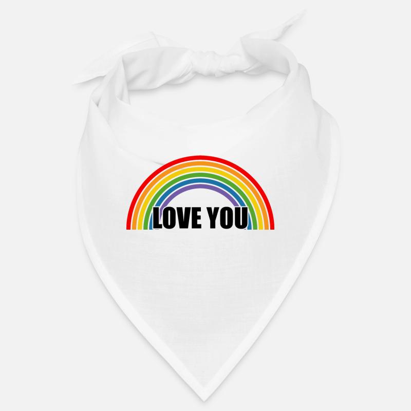 Regenbogen love you Bandana