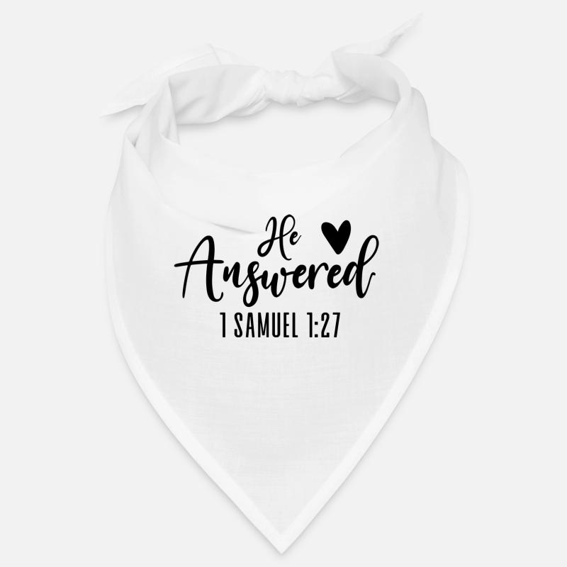 Il répondit à Samuel 1:27. Bandana
