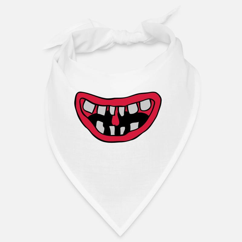 Conception de la bouche de monstre rieur Bandana