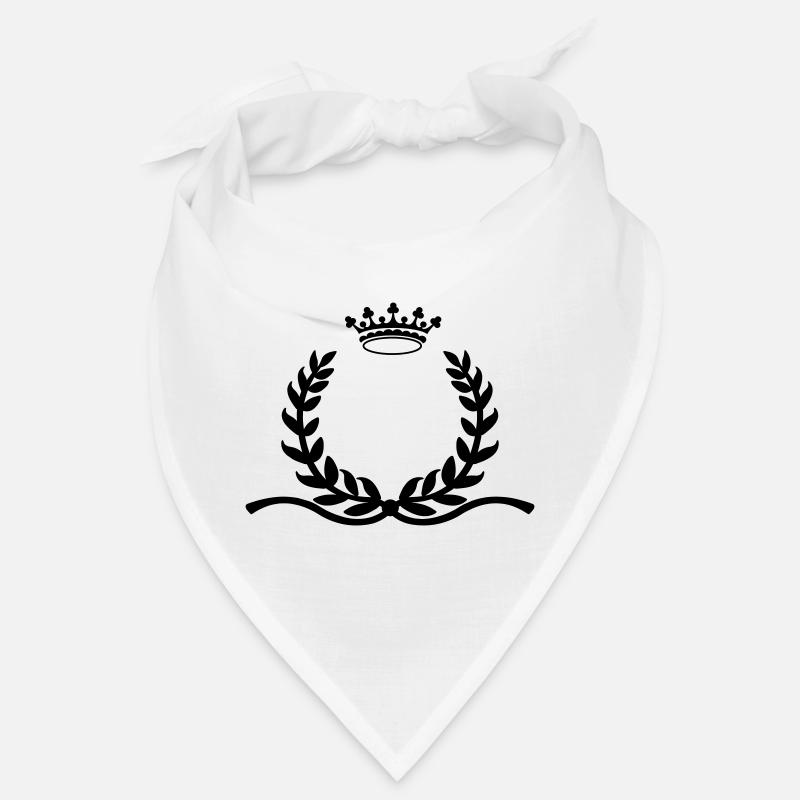 Couronne de laurier avec longue couronne d’éperons - Bandana - blanc