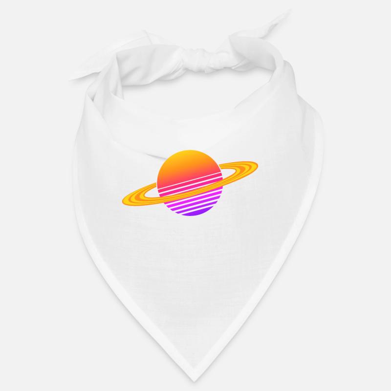Synthwave Saturn Bandana