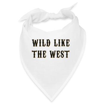 Wild like the west - Bandana - Weiß - Vorne