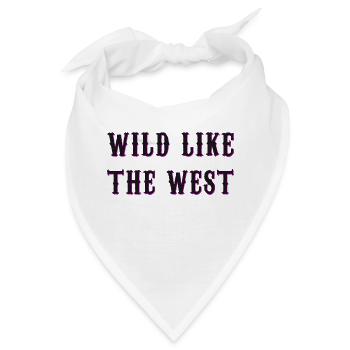 Wild like the west - Bandana - Weiß - Vorne