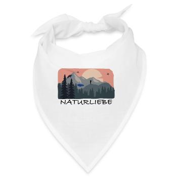 Naturliebe Natur Berge Wanderung Wandern Südtirol - Bandana - Weiß - Vorne