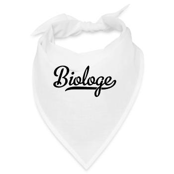 Biologe - Bandana - Weiß - Vorne