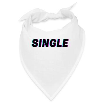 Single - Shirt für alle Singles - Bandana - Weiß - Vorne