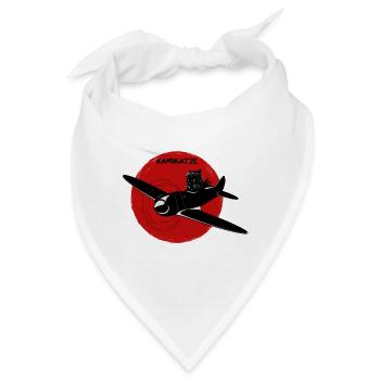 Kamikatze Sonne - Bandana - Weiß - Vorne