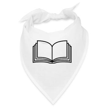 Roman offenes Buch Seiten - Bandana - Weiß - Vorne