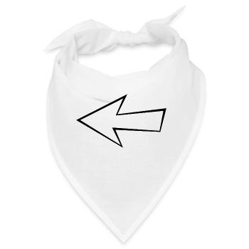Leerer Pfeil - Bandana - Weiß - Vorne