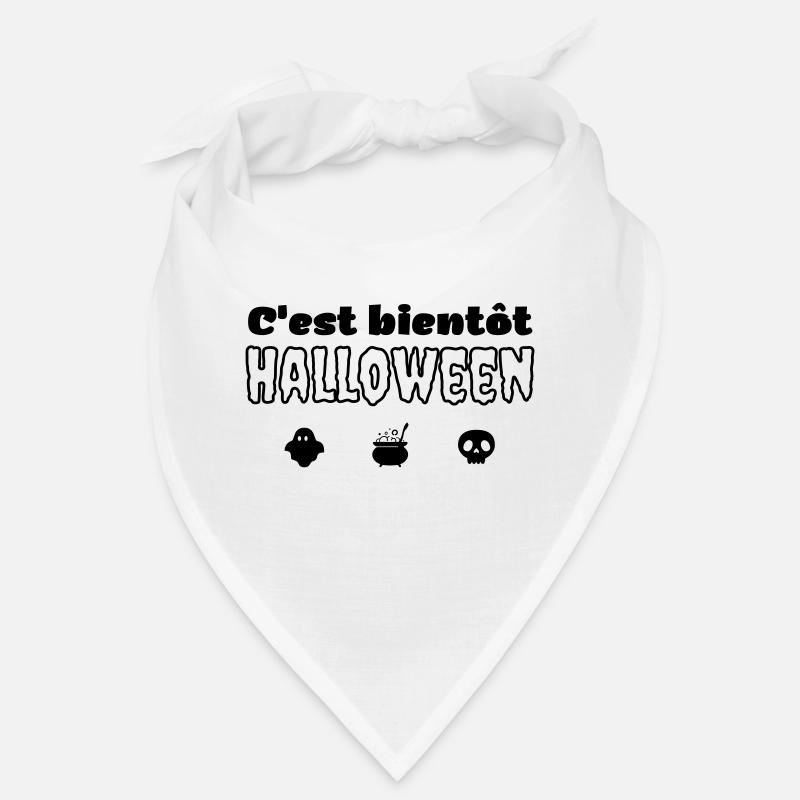 Bald Halloween - Bandana - Weiß