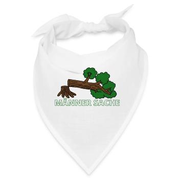 Männer Sache Holzfäller - Bandana - Weiß - Vorne