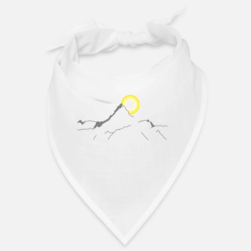 Line Art Mountain Mountains Bandana
